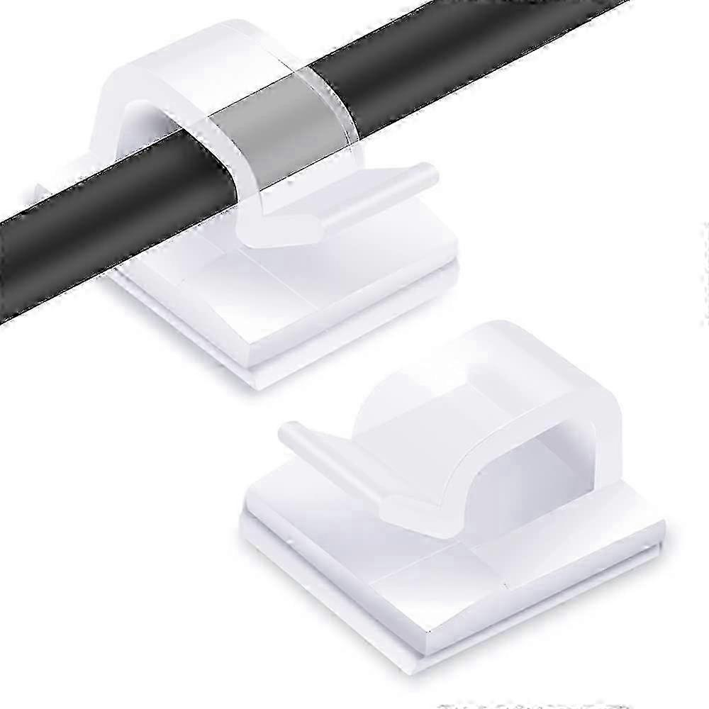 120Pcs Transparent Self-Adhesive Cable Clips