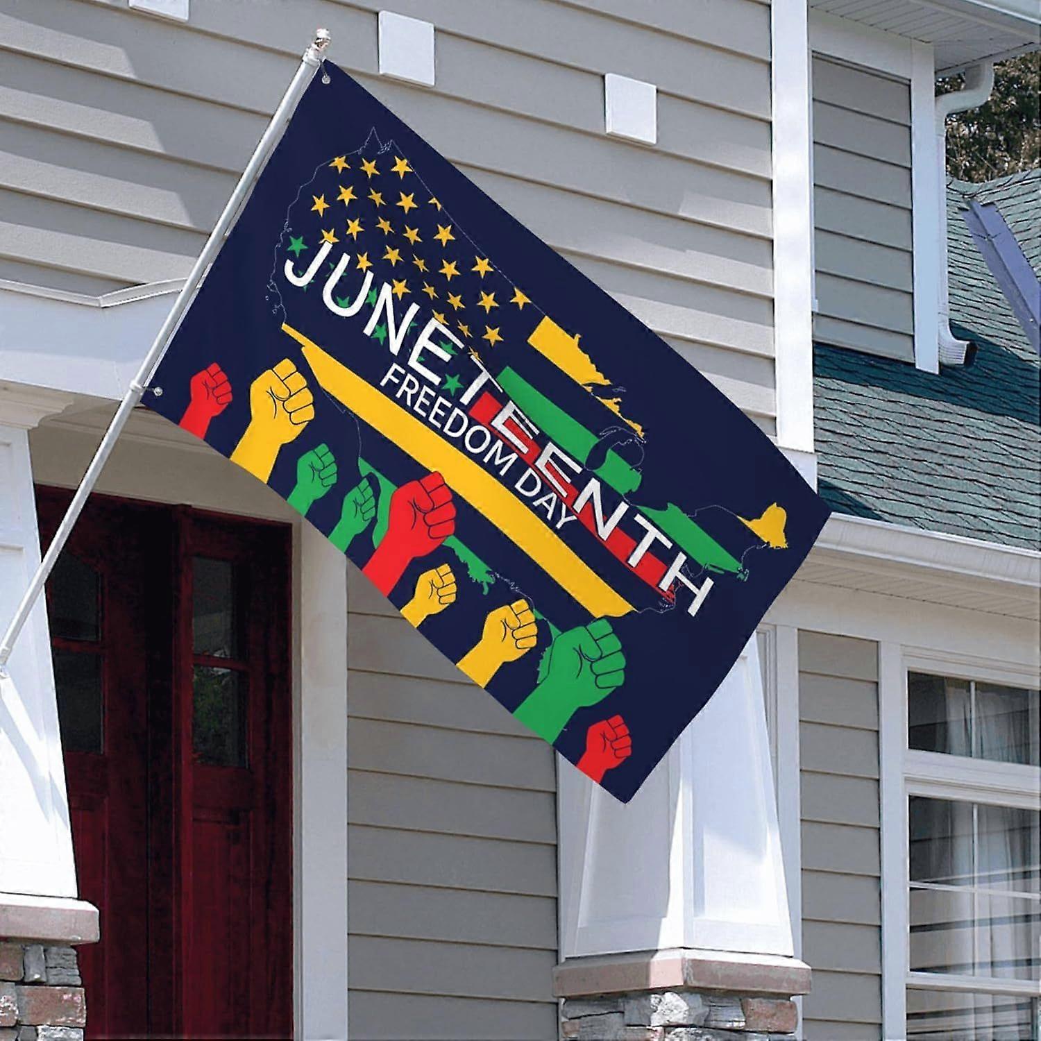 Juneteenth Freedom Day Flags  rq 1095