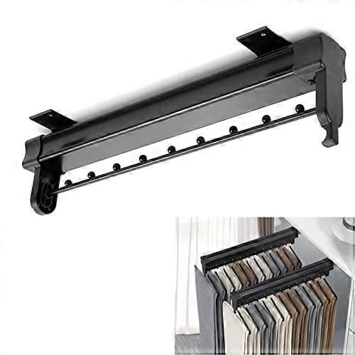 Adjustable Pull-Out Sliding Closet Rod, Space-Saving, Size 51cm/20in