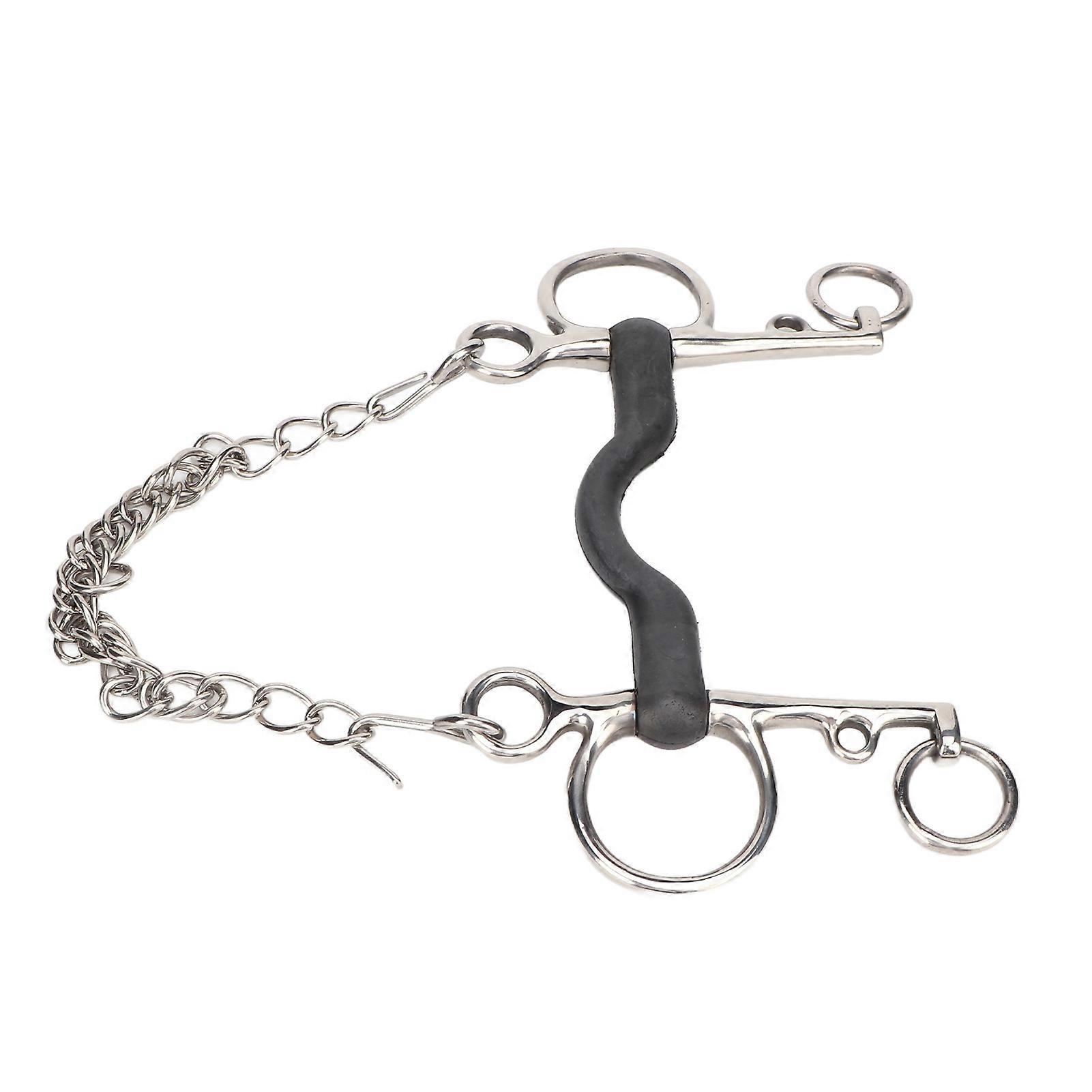 Stainless Steel Rubber Snaffle Bit