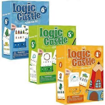 Montessori Educational Logical Thinking Toy Castle Card Game Ages 4 to 6 3 Levels Problem Solving