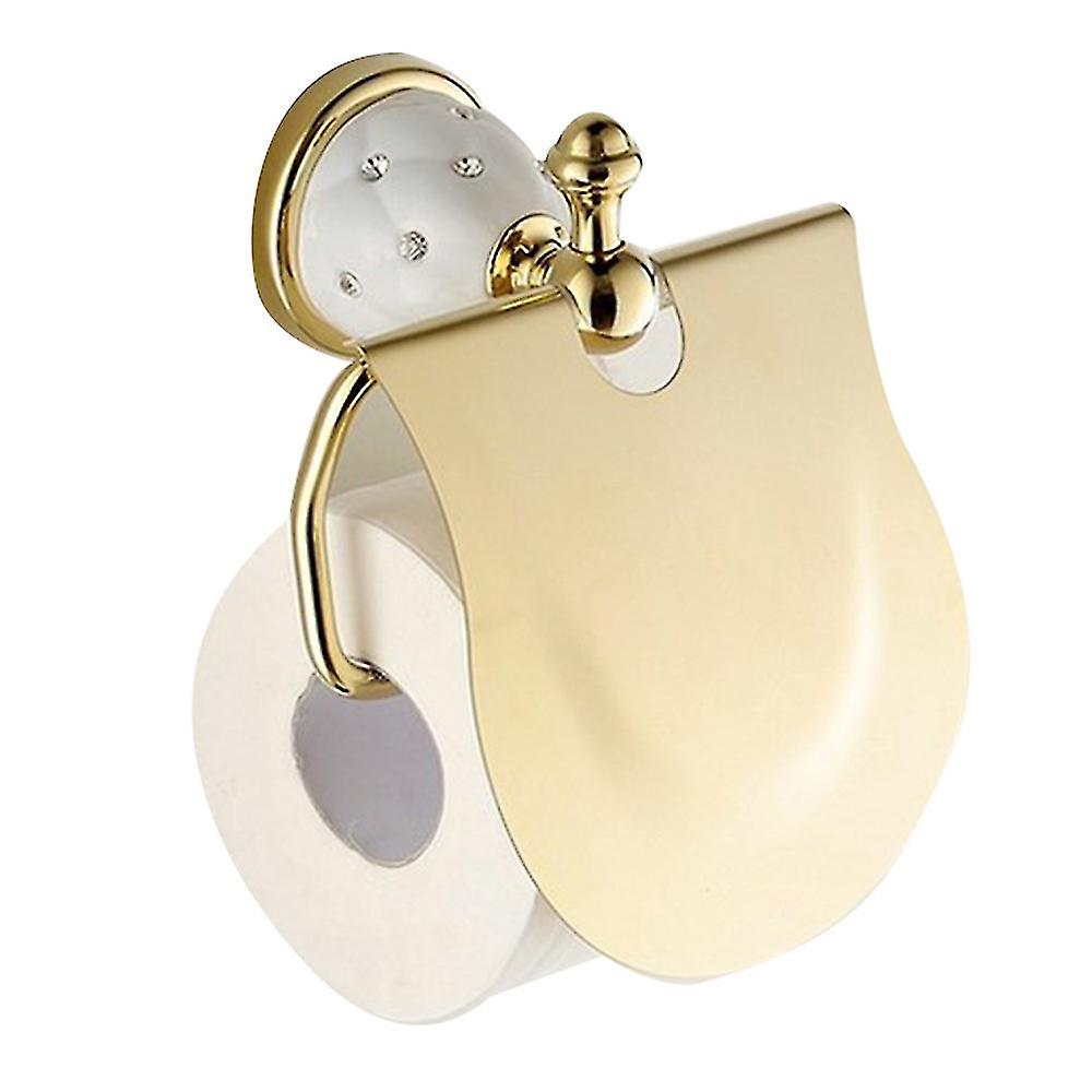 Tissue Hanger Bathroom Rolling Paper Holder Gold Wall Mount Hold