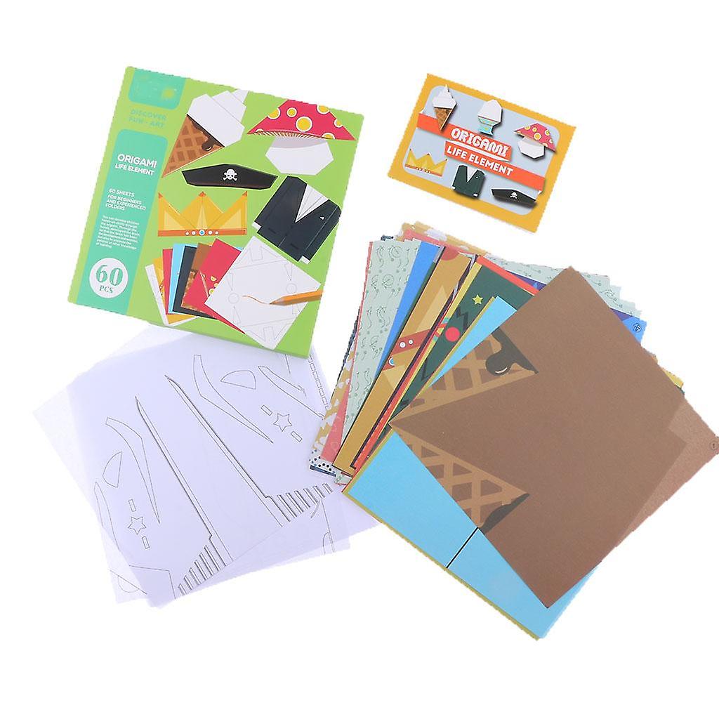 Life Elements 60 Pcs Square Origami Paper Craft