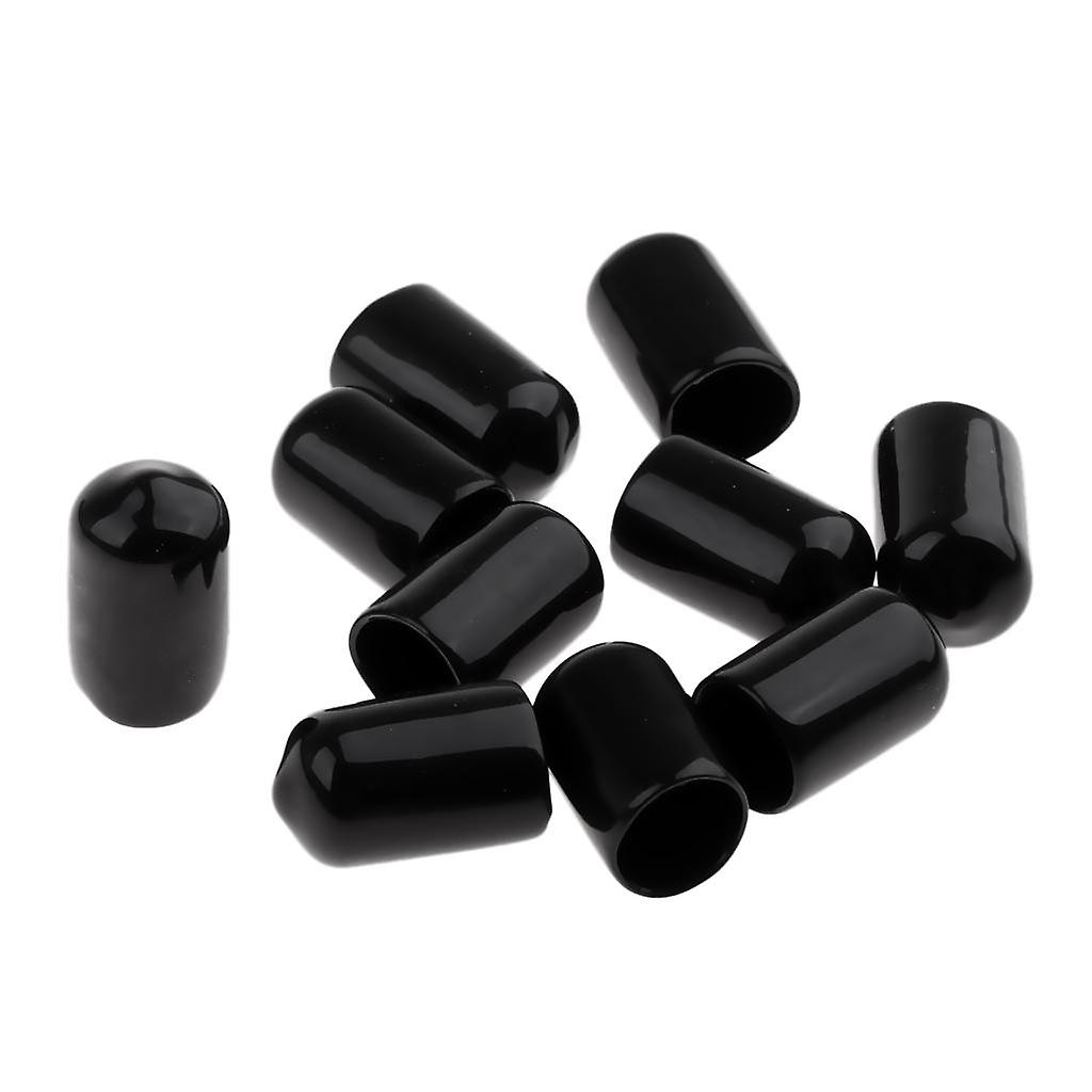 10 Stück Billard Pool Queue Tips Gummi Protektor Kopfabdeckung Zubehör 12mm