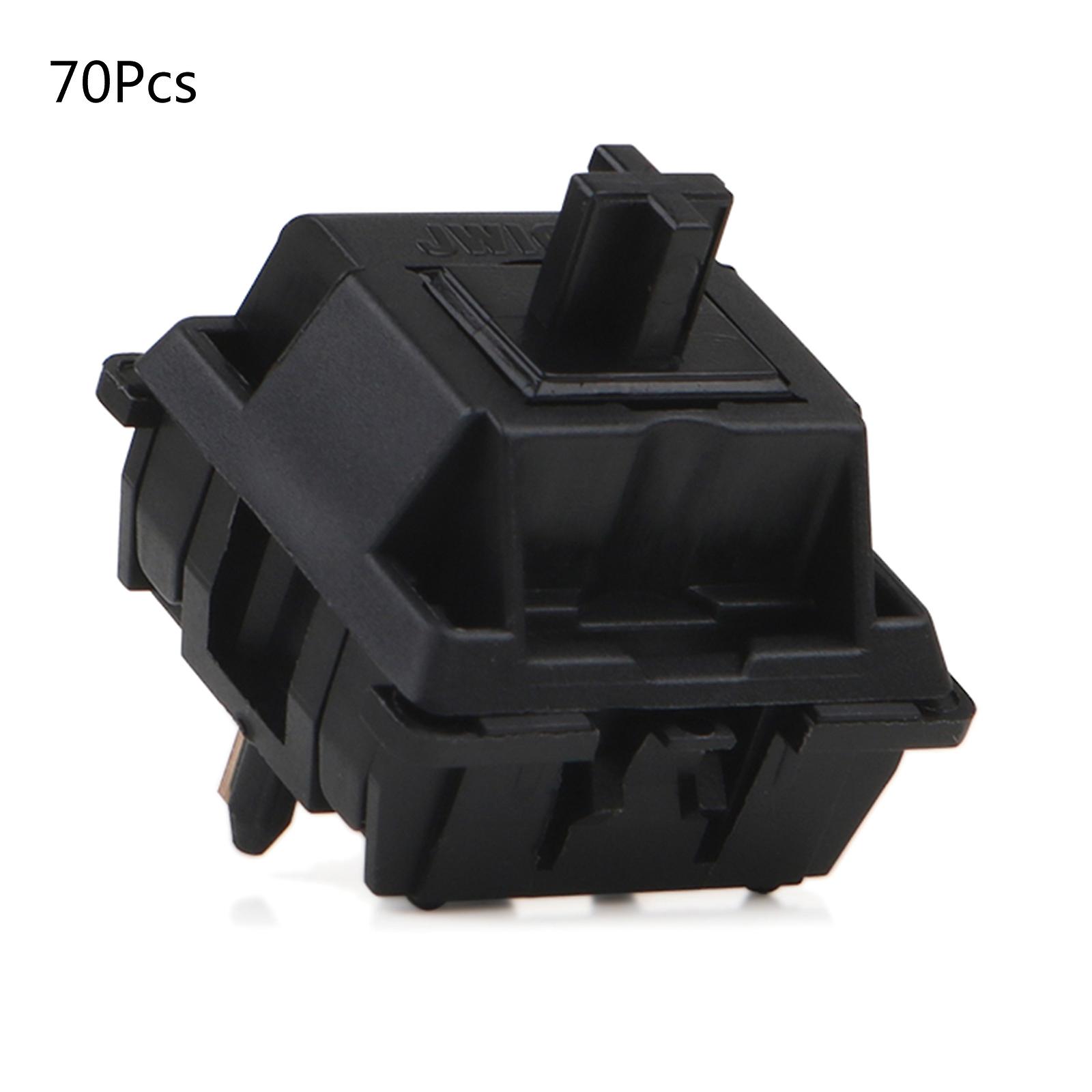 Jwick Obsidian Switch Advanced Tactile All Nylon Black V2 Linear Switches Set