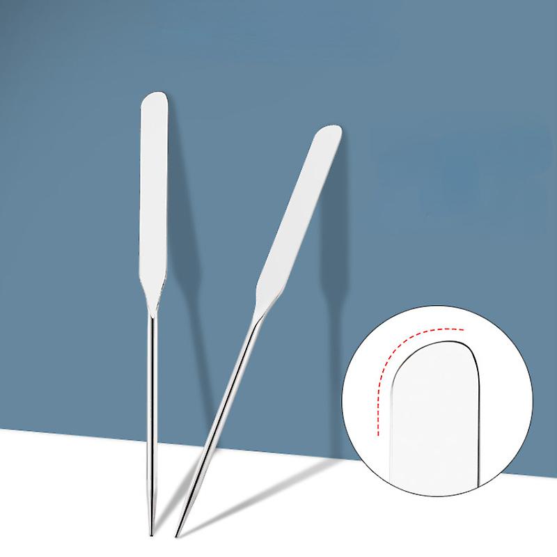 Upgrade Your Beauty Routine With This Stainless Steel Dual-headed Makeup Spatula!