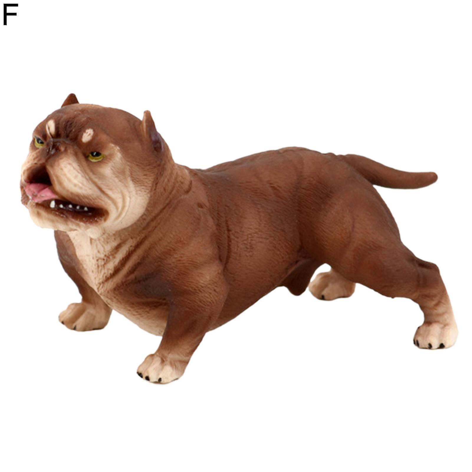 Model de jucărie simulate de colectie din plastic simulare Wild Animal Bully Pitbull Model pentru Hobby Collection