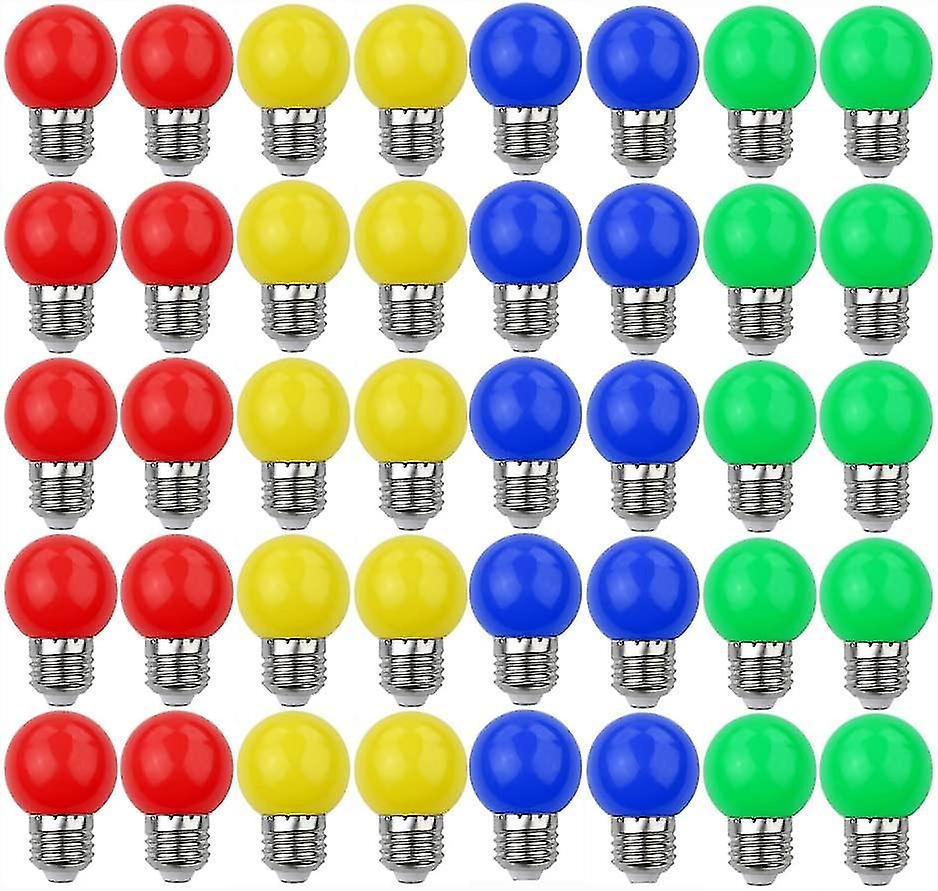 Lampadine colorate a led E27 3w = 30w Luce decorativa e di design 240 lumen Ac220V-240V Lampada decorativa Colori misti Rosso Giallo Blu Verde - Co...