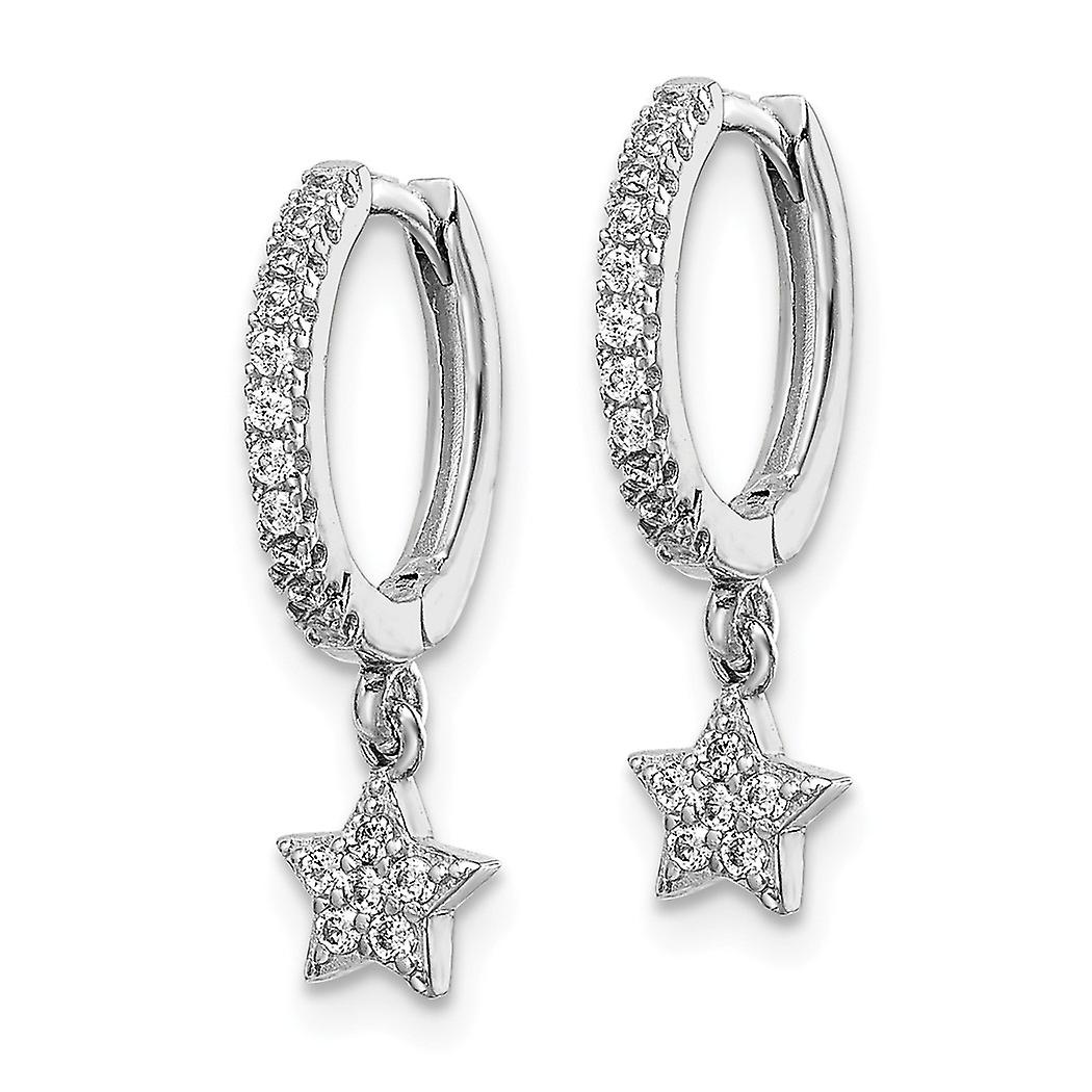 925 Sterling Silver Rhodium Plated CZ Cubic Zirconia Simulated Diamond