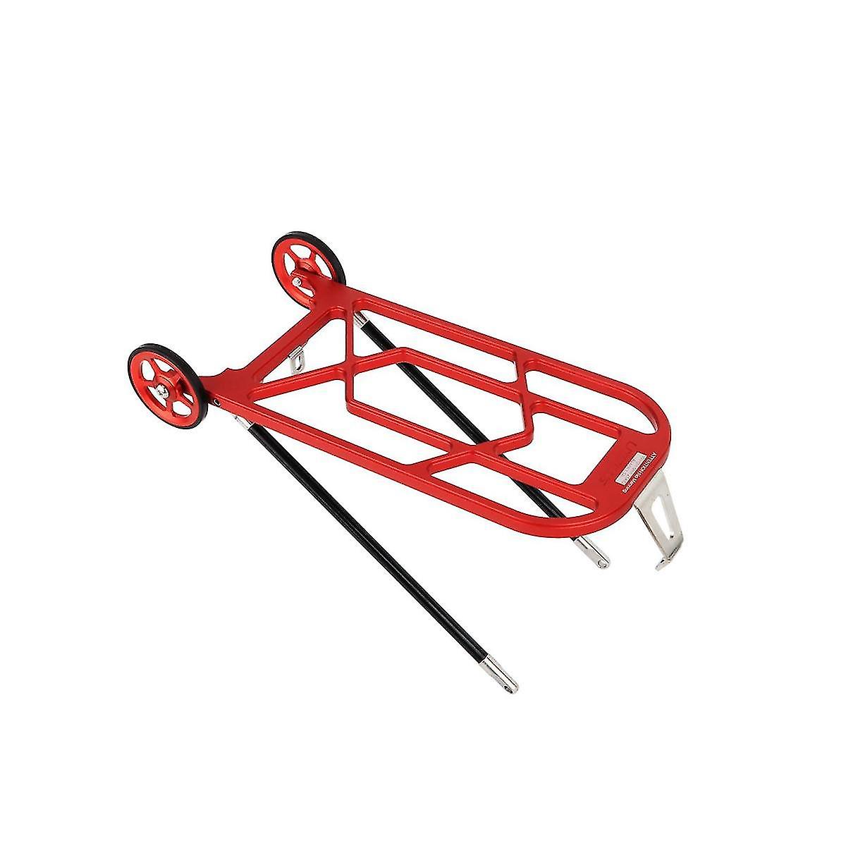 For Folding Ycle Shelf With Easy Wheel Folding Ycle Rack,red