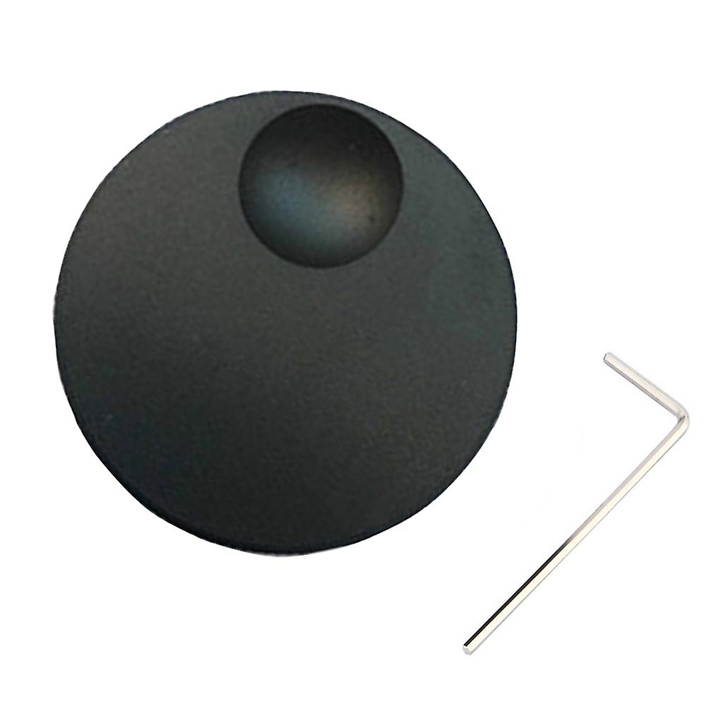 Volymkontrollratt 32x13mm Svart Frostad Solid Aluminium Knopp Kodare Knopp för 6mm Potentiometer Byte Tillbehör