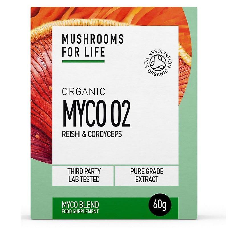 Mushrooms for Life Organic Myco O2 Powder 60g (MFL227)