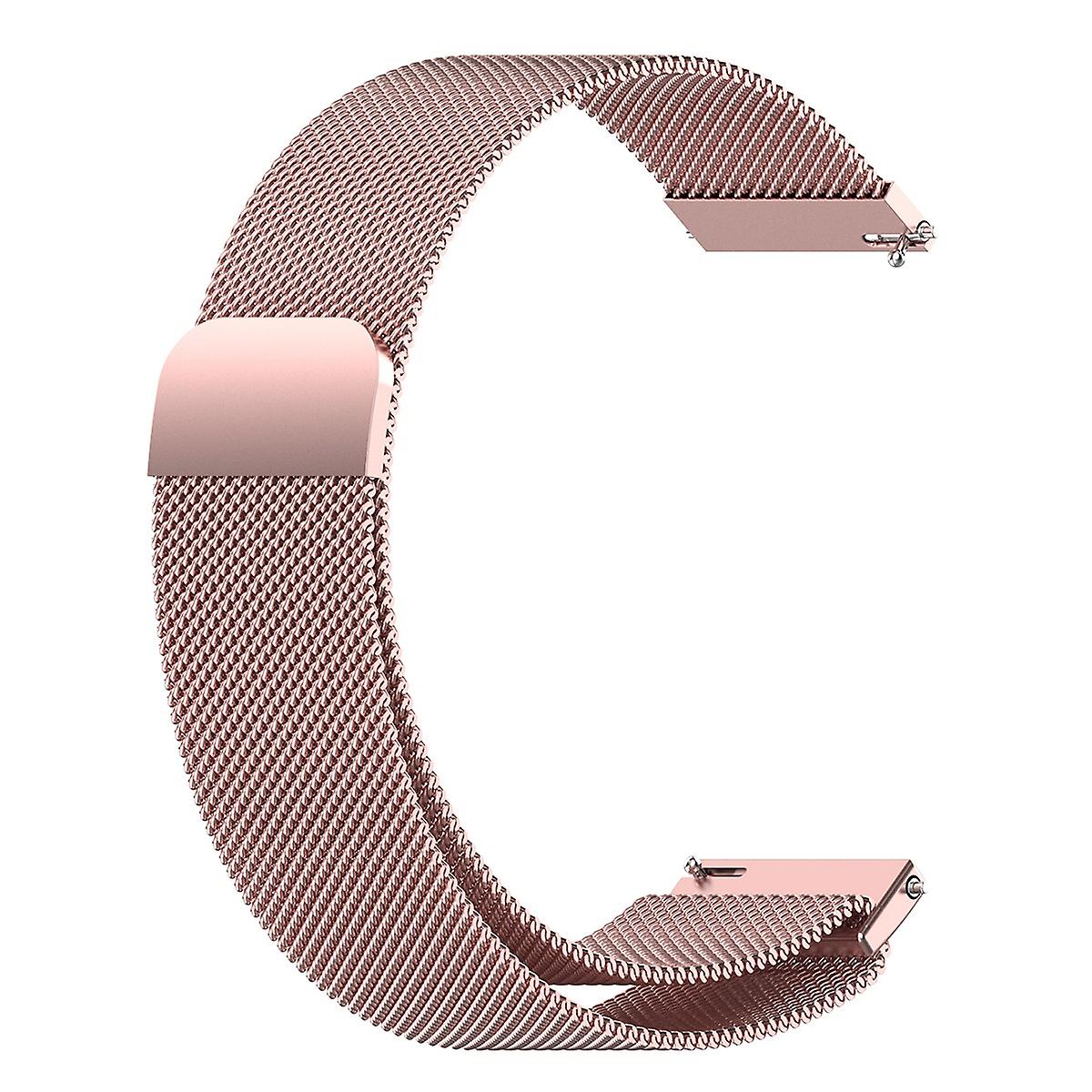 Replacement Mesh Strap Smart Watch Band 22mm for Huawei Watch 3/Watch 3 Pro Pink