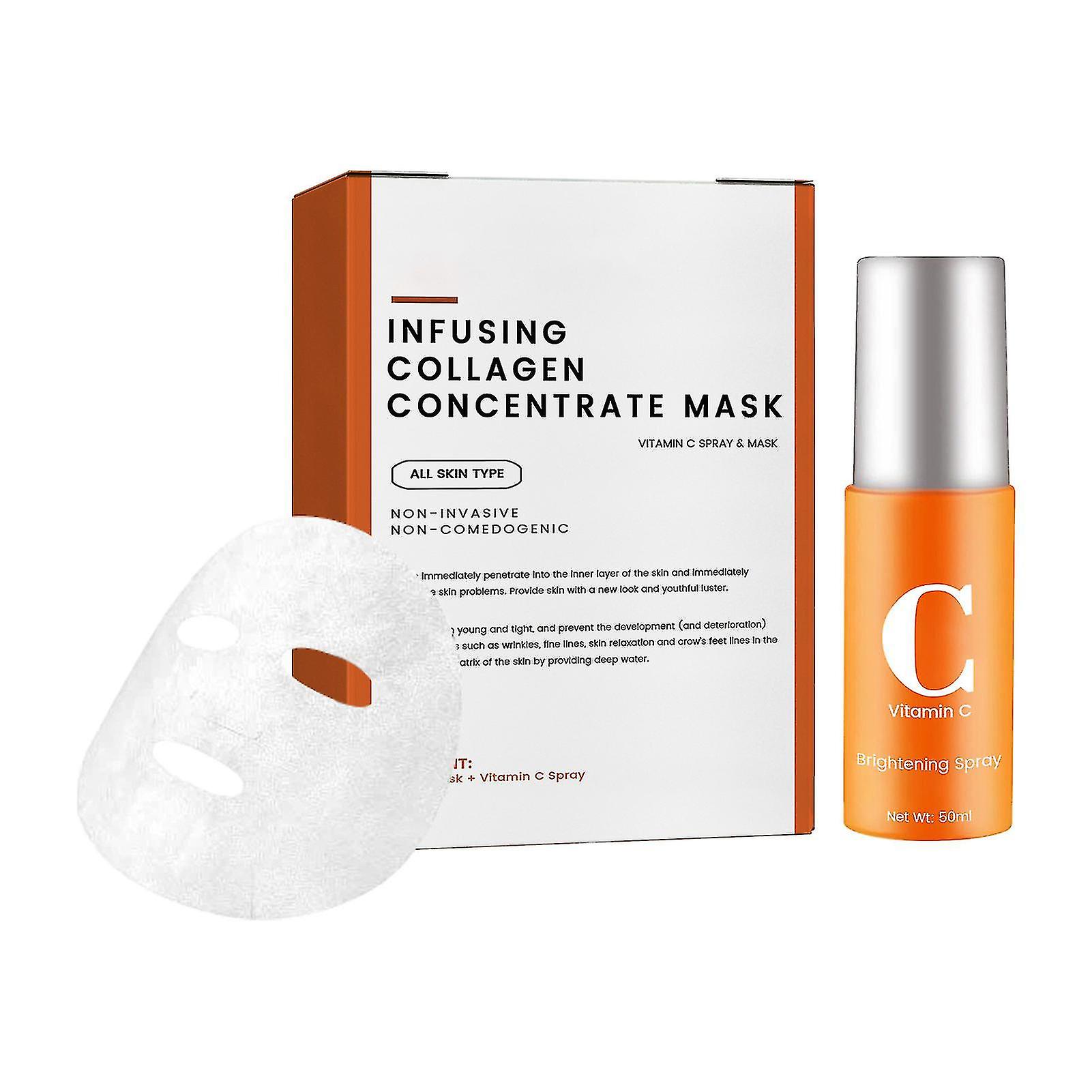 Collagen Facial Mask Set With Vitamin C Hydrating Facial Mask For