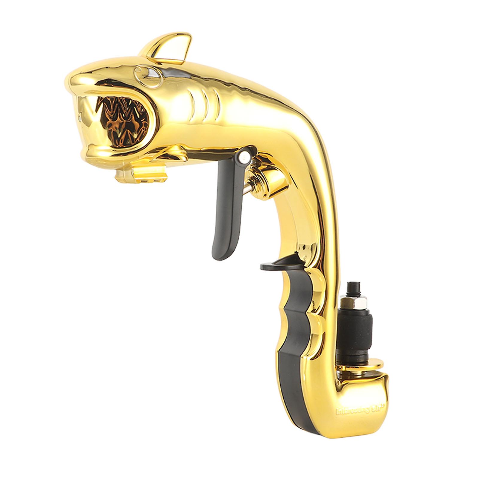 Gold Electroplated ABS Champagne Sprayer with Adjustable Nozzle for Parties