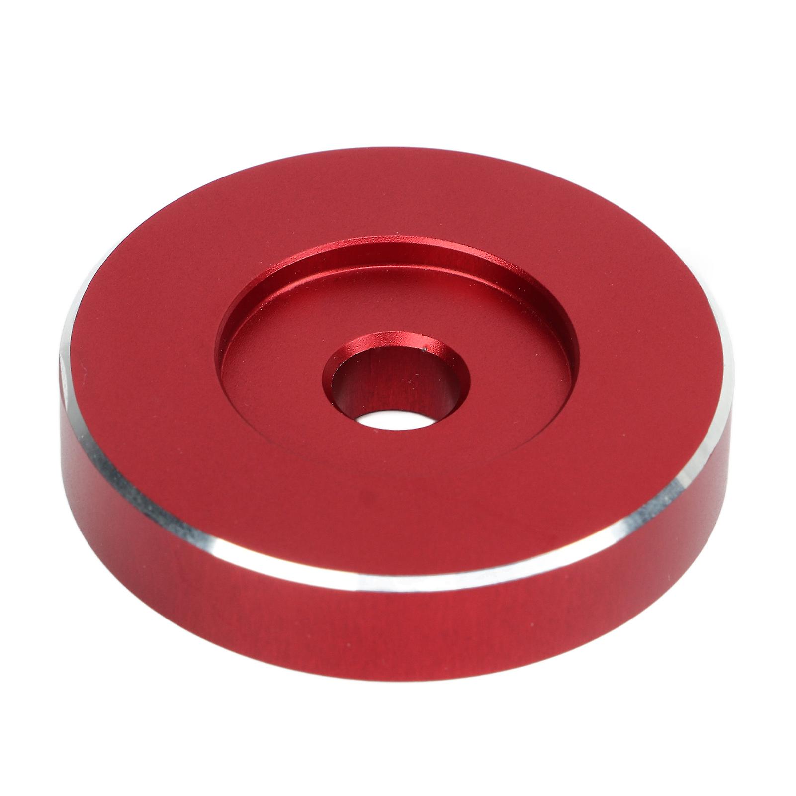 Aluminum Record Adapter for Turntable, RPM Turntable Adapter, Gramophone Accessory, Red