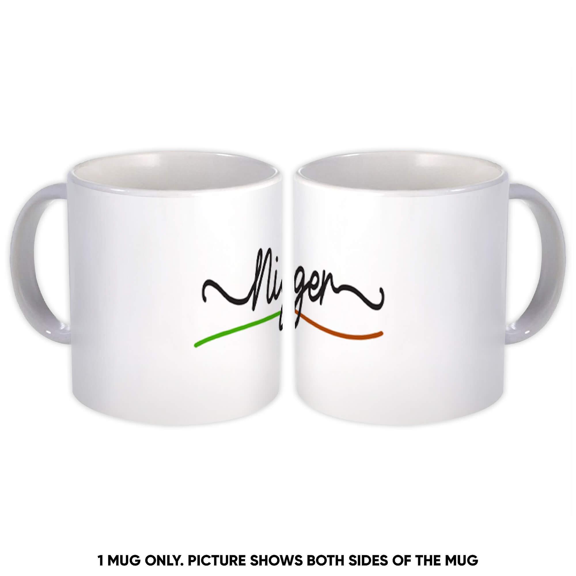 Geschenkbecher: Niger Flaggenfarben Niger