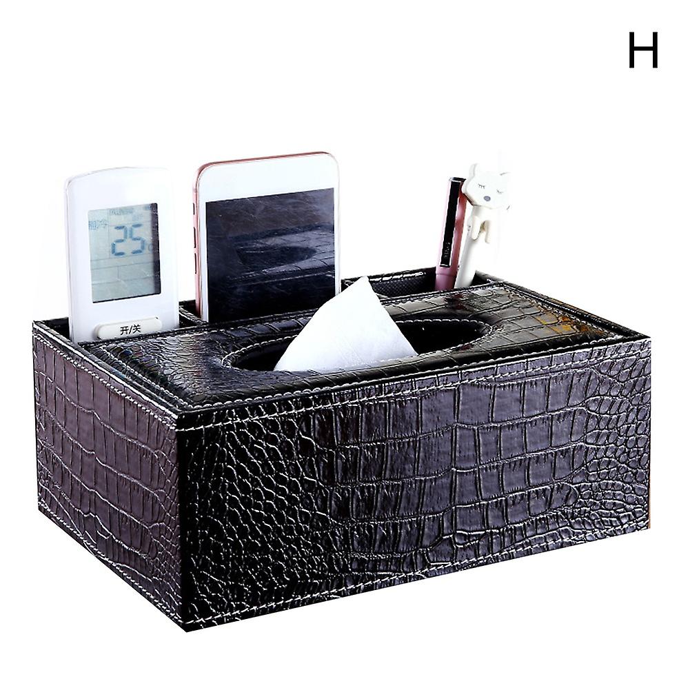 fornnerg Accueil Bureau Table Télécommande Téléphone Papier De Soie Boîte De Rangement Boîte Titulaire Organisateur