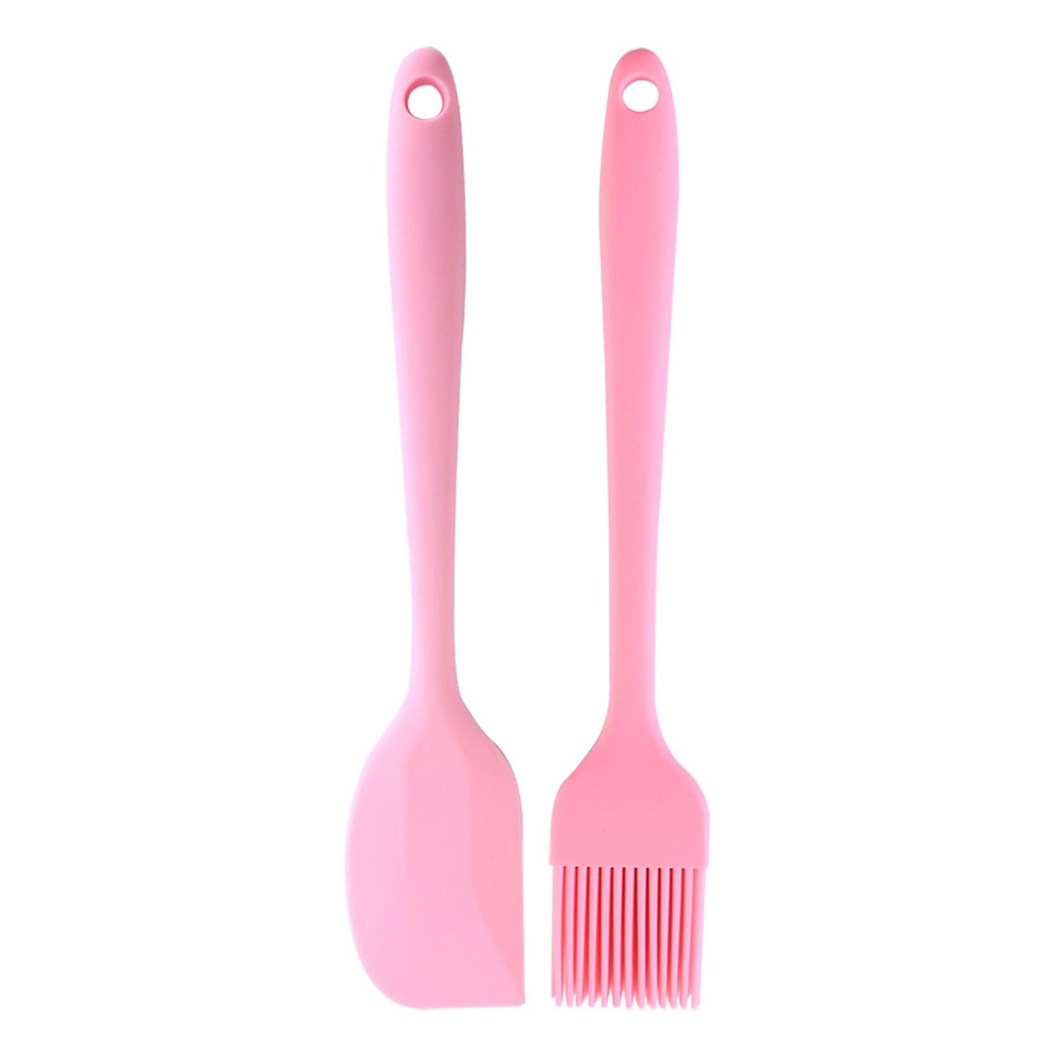 OuZhan Portable Silicone Integrated Cream Cake Scraper Brush Set Kitchen Baking Tools