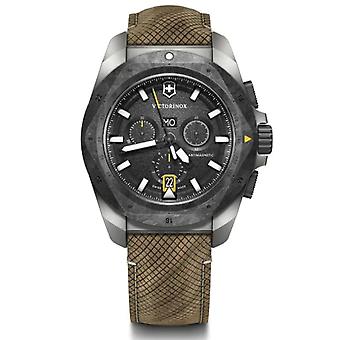 Victorinox stainless men's Analog Quartz watch with V241988.1 rubber bracelet