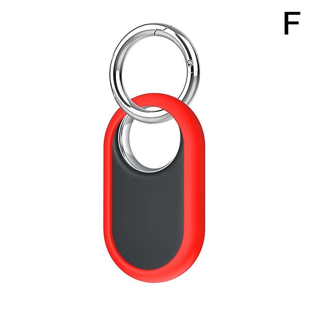 Red + Ring (F) $ for Samsung Galaxy Smarttag 2 tracker half-cover protective cover anti-fall and anti-lost silicone case