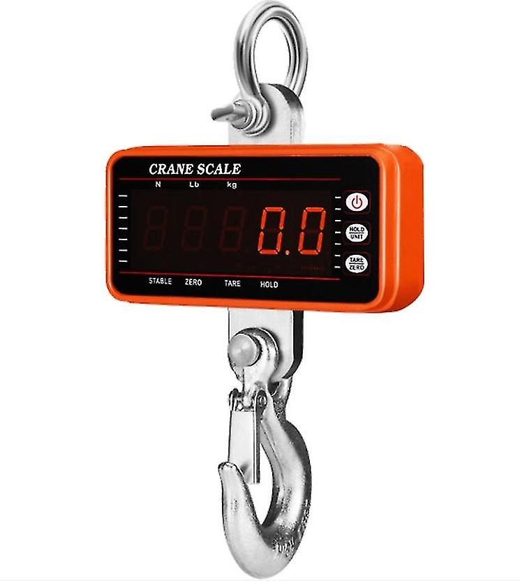 1500kg/3306lbs Digital Crane Scale with 65ft Remote Control Heavy Duty Portable Crane Scale Dimmable
