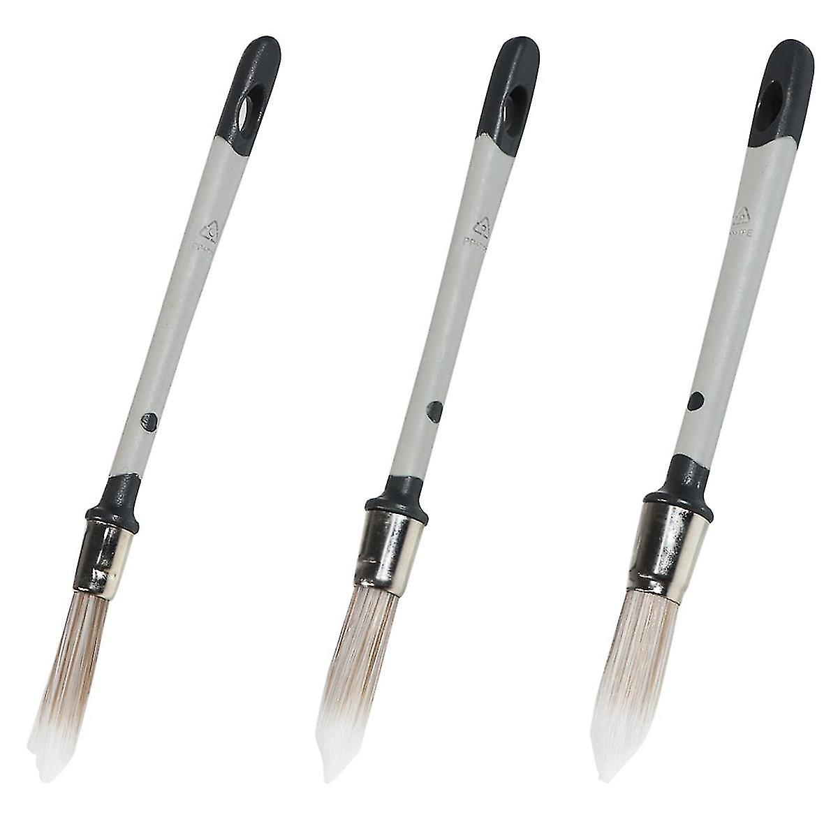 Trim Painting Tool, 3 Packs with 0.6/0.7/0.8Inch Small Paint Brushes for Walls, Edge Painting Tool,