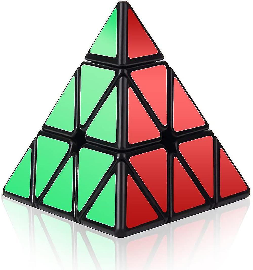 Pyramid Puzzle Pyraminx Cube, 3x3 Speed Triangle Cube Toy Smooth Magic