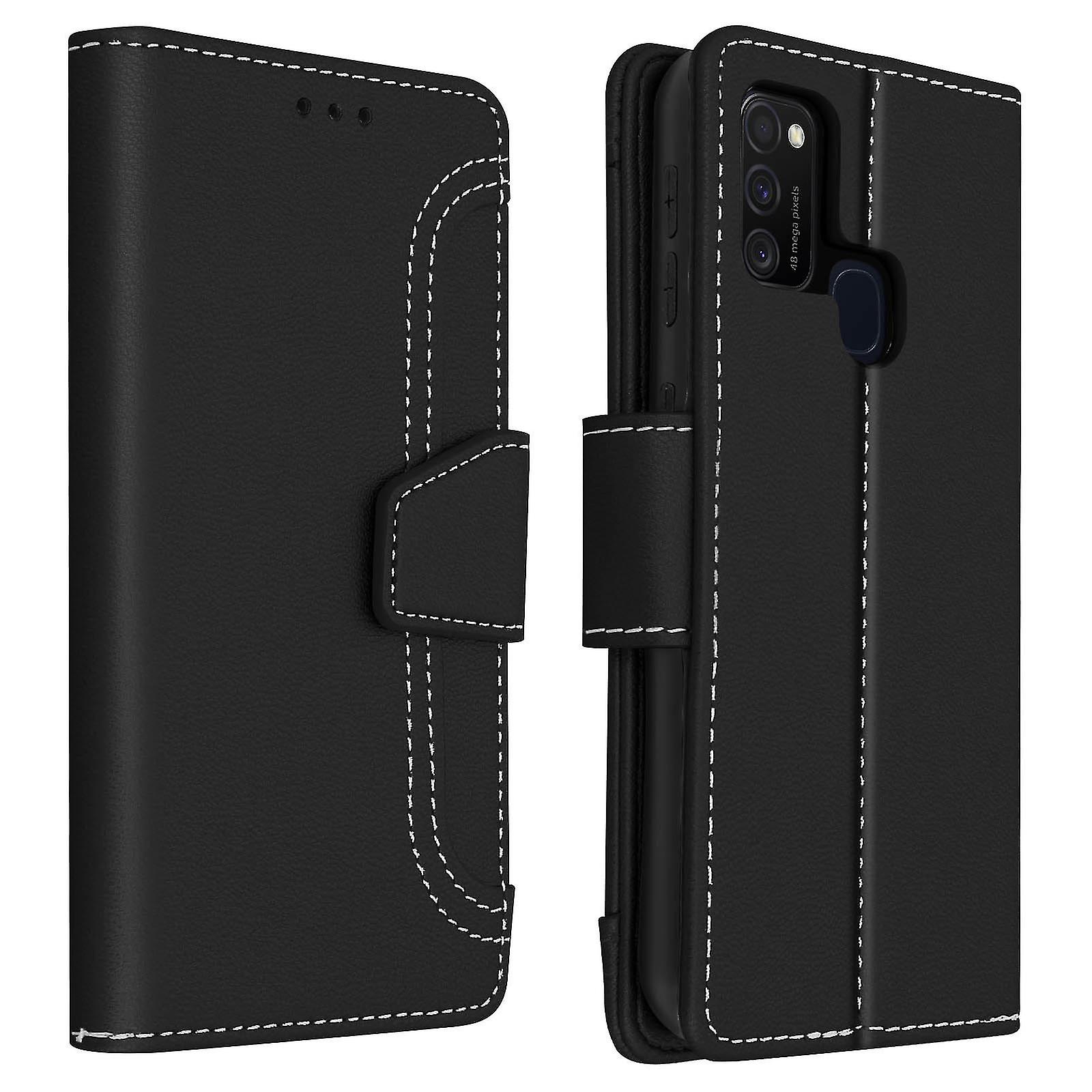 Wallet Folio Case with Stand for M21 / M31 / M30s - Black