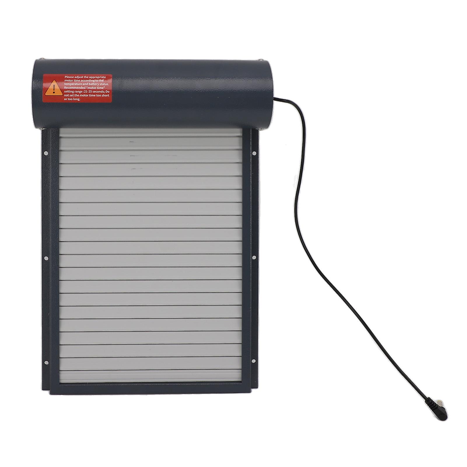 Automatic Chicken Coop Door Opener with Timer Grey Easy Control Display Iron Auto Chicken Door 100‑240V for Chick Duck US Plug
