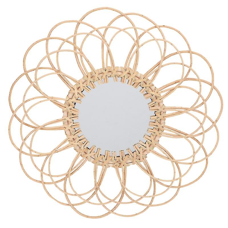 1pcs Rattan Woven Mirror