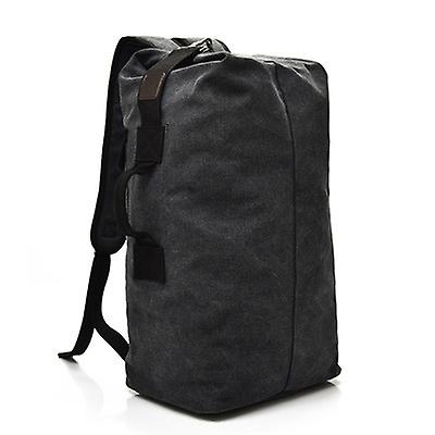 FM308 Canvas Double Shoulder Bag Large Black