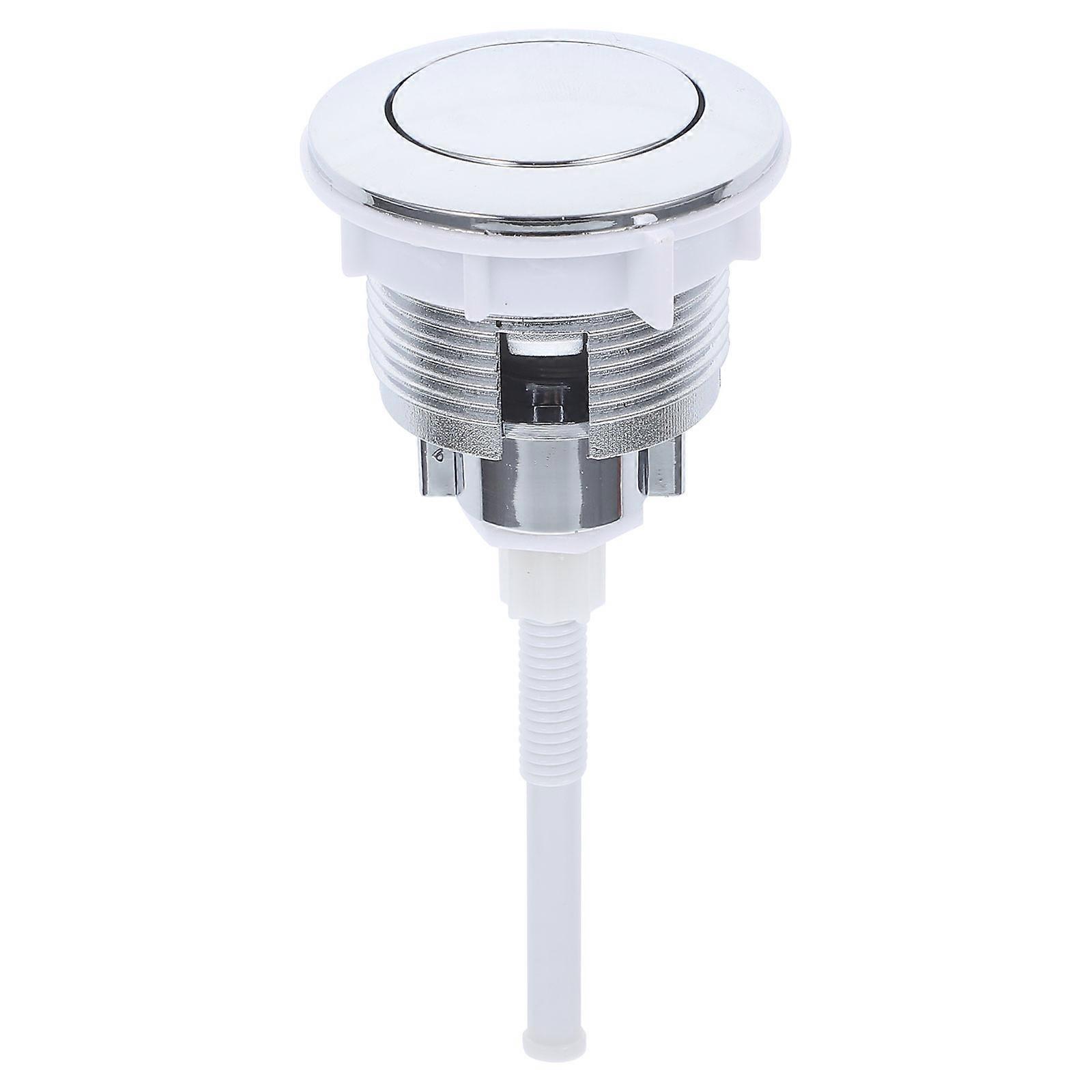Toilet Water Tank Button Electroplating Single-button Toilet Flush Valve