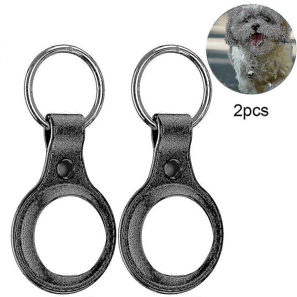 2pcs For Airtag Case , Protective Cover With Keychain Portable Protector Case For Apple Airtags Easy Attach To Keys, Backpacks, Liner Bags