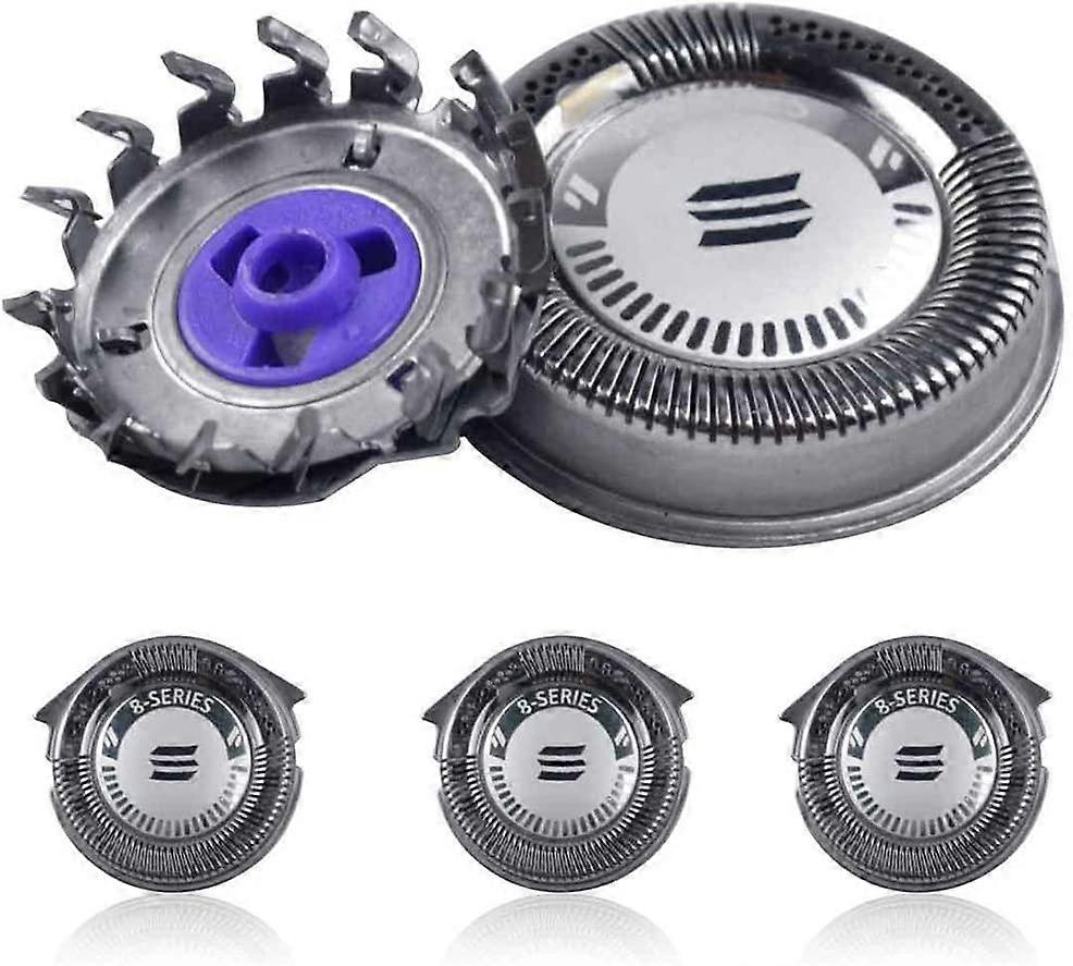 Set of 3 Replacement Heads for HQ8/HQ8894/HQ7160 Silver Shaver Compatible
