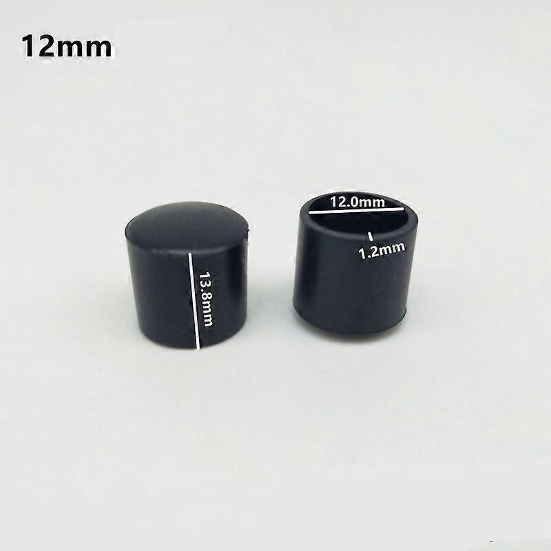 16Pcs Rubber Chair Leg Tips Caps Black Furniture Foot Table Cap Covers Floor Protector Rubber Feet Non-slip Table Covers Bottom