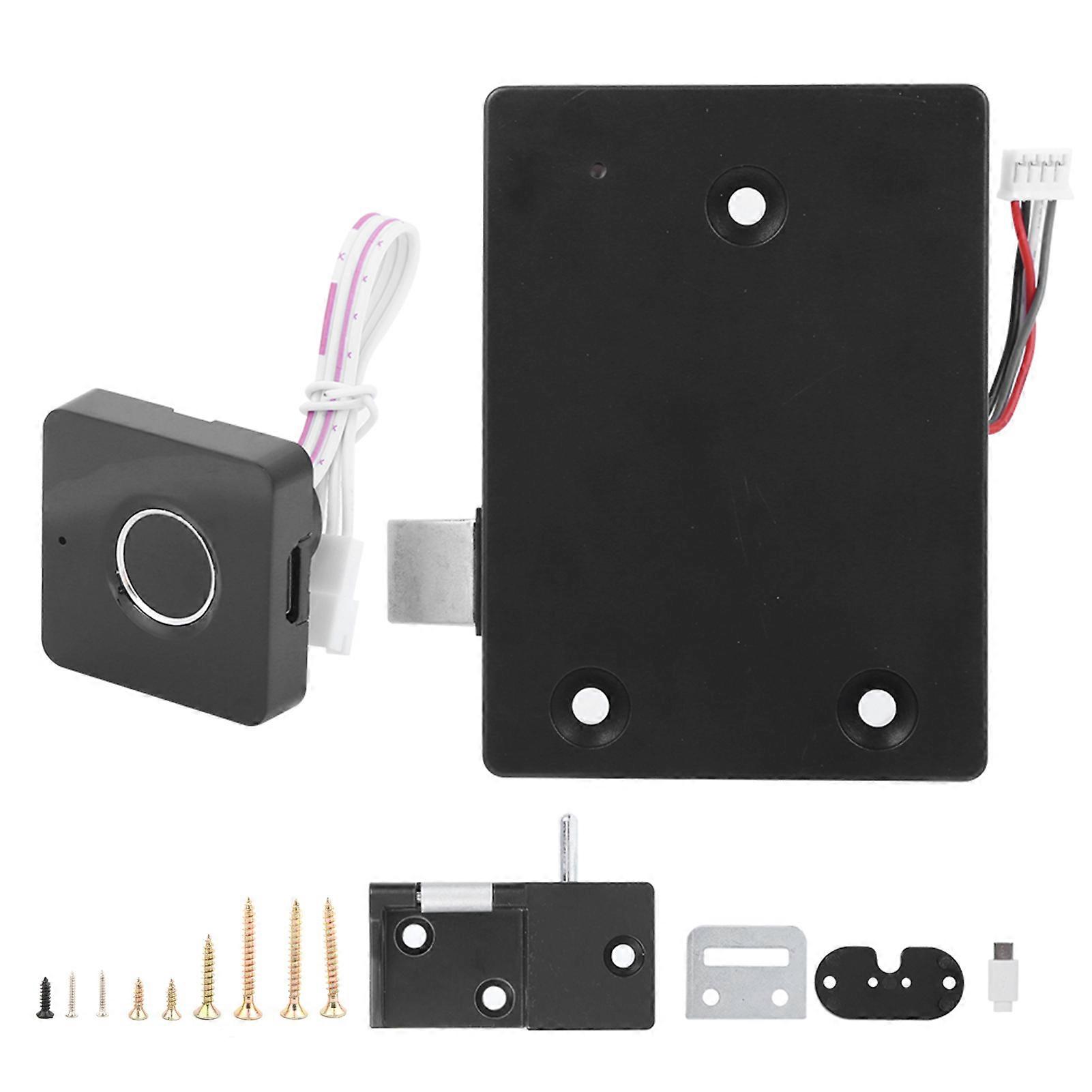 Smart Biometric Fingerprint Lock Fast Unlock USB Charging for Storage Cabinet Drawer Locker