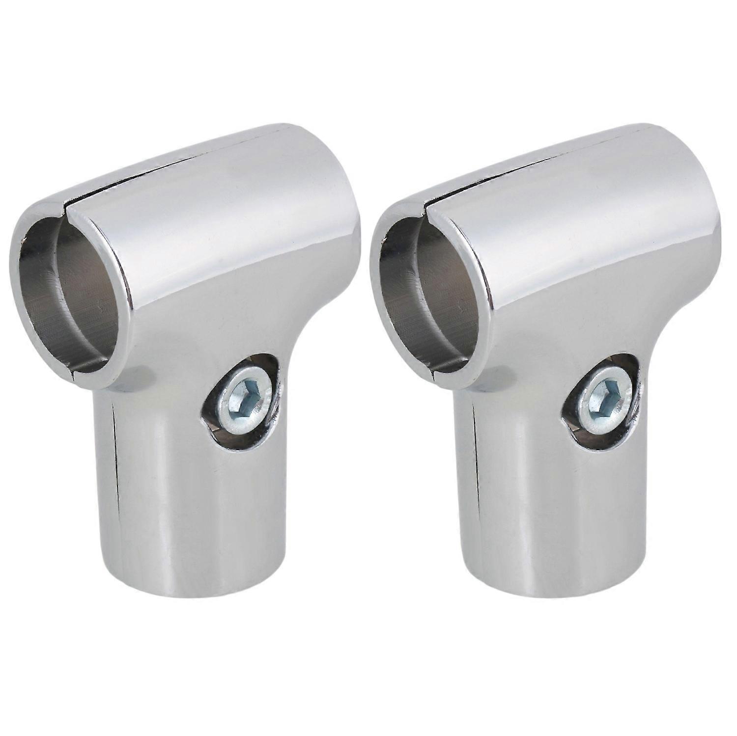 2pcs T Shape 25mm Id Scaffold Tube Connector For Drying Rack Shelf