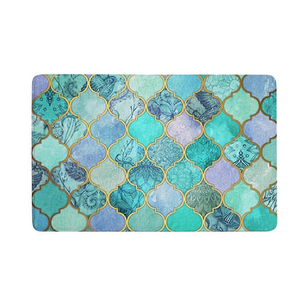 Geometry Printing Non Slip Water Absorbent Mat Pad Bathroom Kitchen (#2)