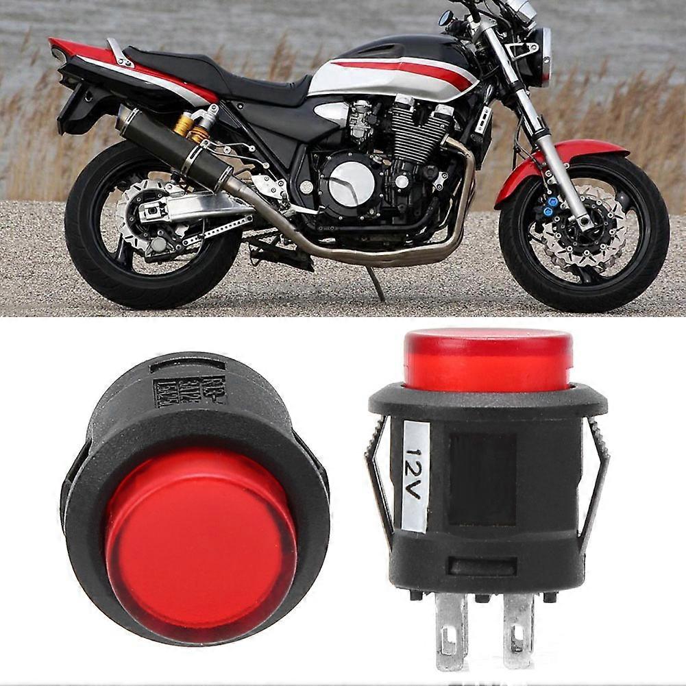 Self Locking Round Push Button Switch with Light Waterproof Design R13-523