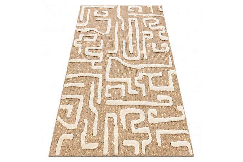 SPARK 0711A beige / cream carpet - Labirinth, sisal, structural