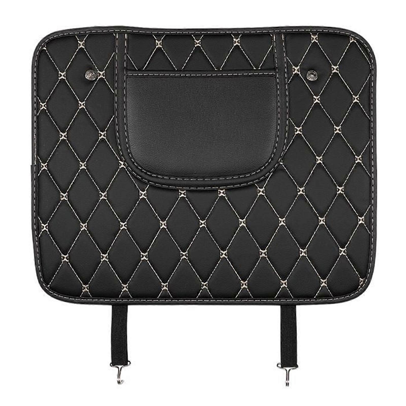 カーシートバックシールドPUレザーリアシートプロテクターキックプロテクションマットカバーお手入れが簡単耐摩耗性小型YEMAA