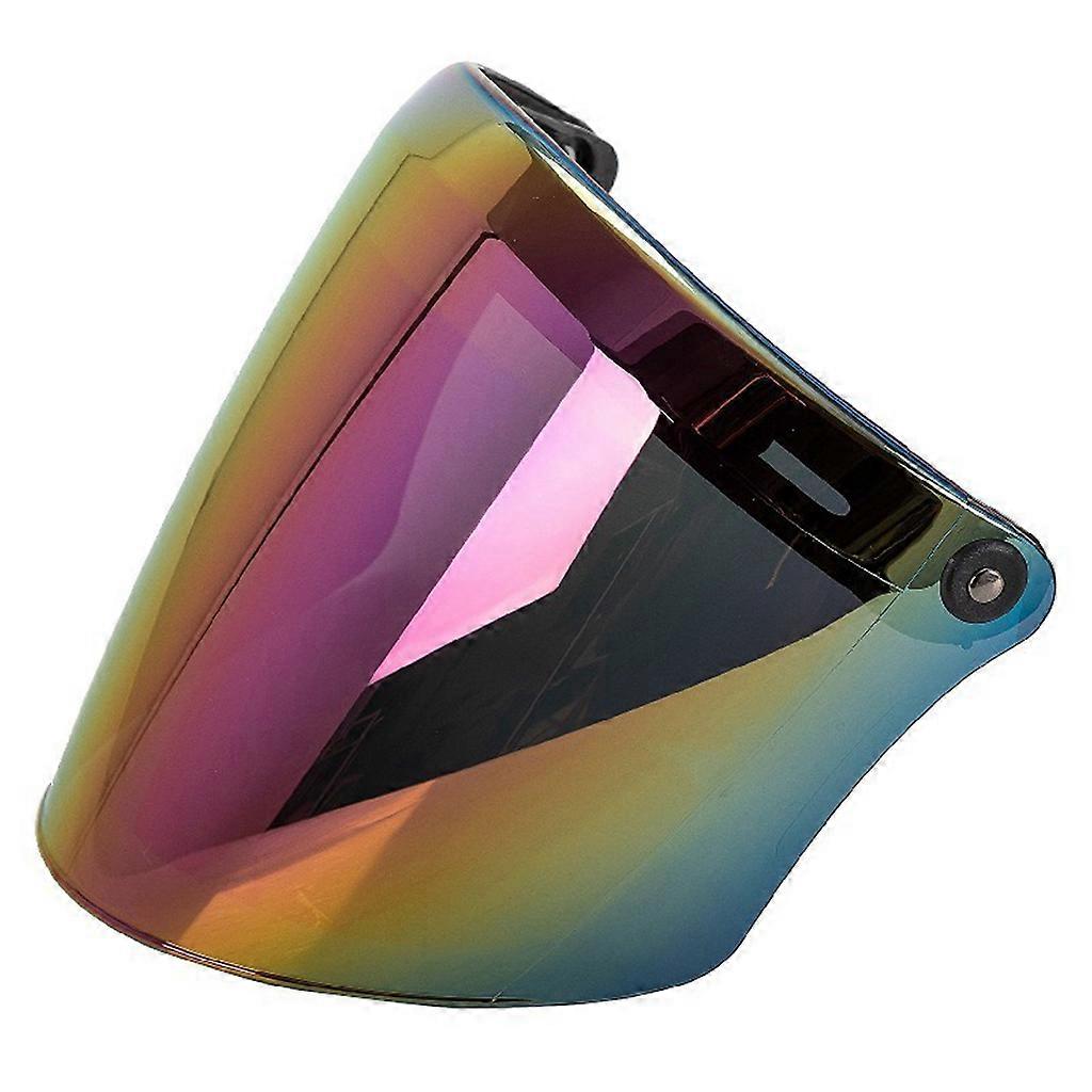 3-snap Open Face Helmet Bubble Visor Sun Shade Protector for Motorcycle Riding
