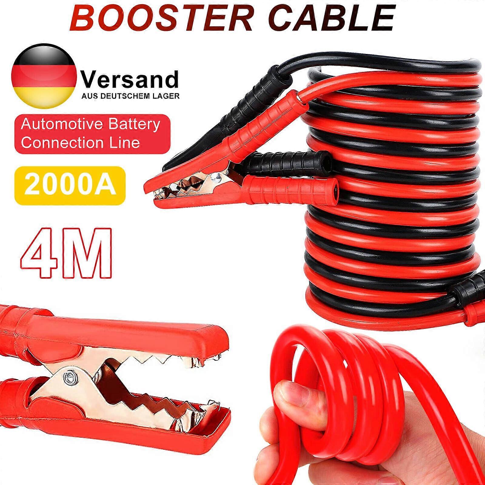 2000A 2x4m startkabel för bilbatteri, lastbilsbatteri, startkabel