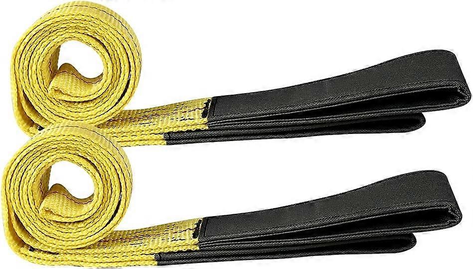 2 Pack Sangles de levage en polyester robuste 6Ft Force maximale 4082Lbs