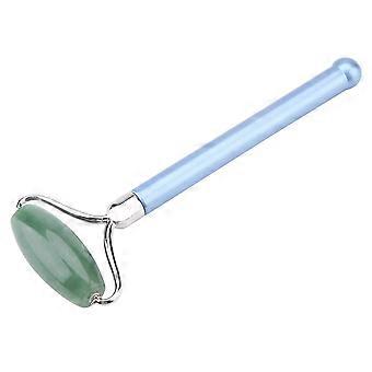 Natural Aventurine Jade Face Massage Roller for Skin Rejuvenation Anti Aging Skincare Tool(blue YEMAA