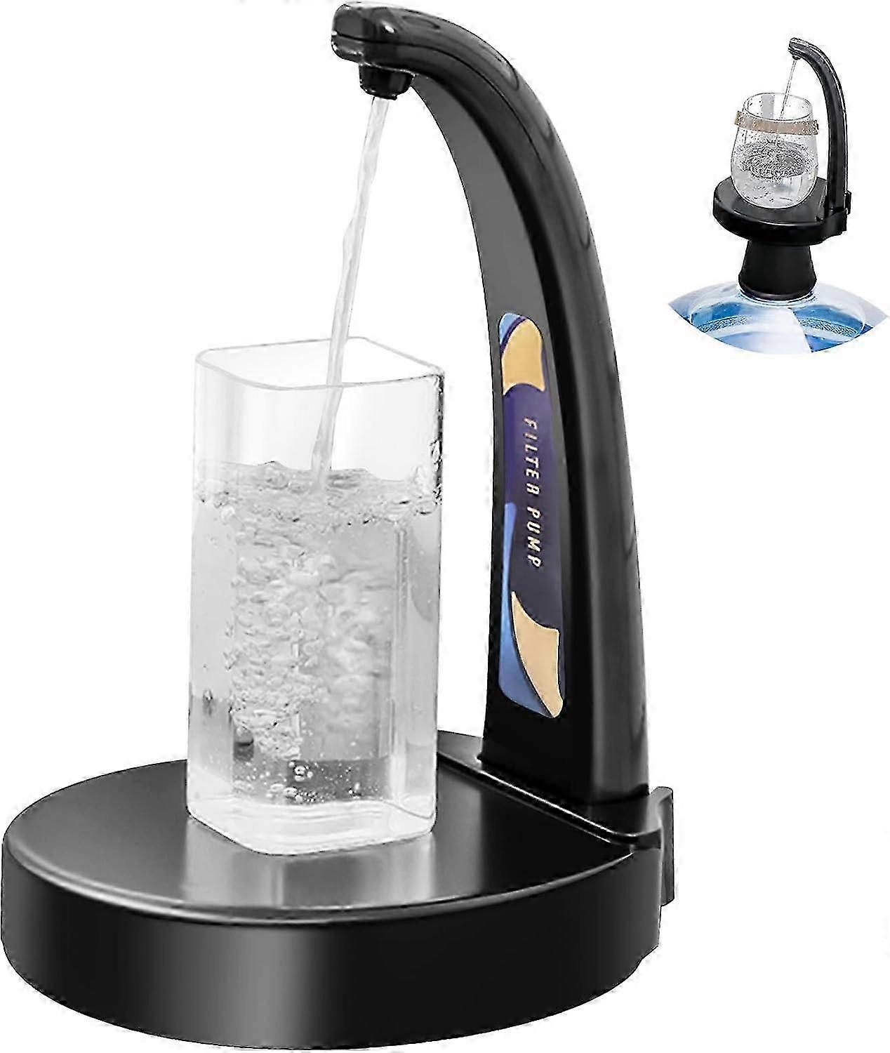 Usb Rechargeable Battery Powered Water Dispenser (for 1-5 Gallon Bottles And 5 Gallon Jars), Gravity Sensor Table Top Water Dispenser