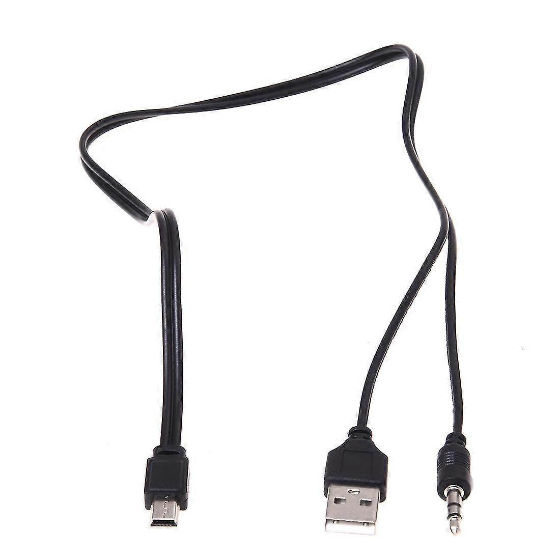 3.5mm Aux USB2.0 ذكر ميني 5 دبوس USB مكبر صوت محمول كابل صوت- XinHan