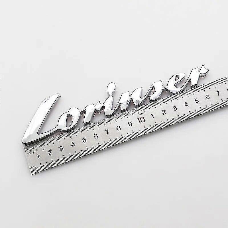 1 件 3d 腹肌 Lorinser 汽车标志字母贴纸 后保险杠装饰车门后备箱贴纸 后徽贴花造型配件~4518