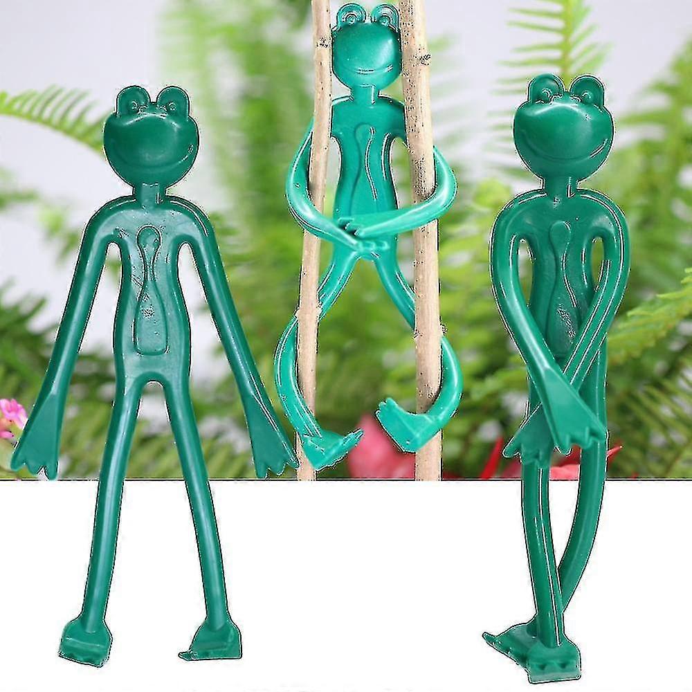 4pcs Adjustable Garden Plant Twist Ties, Frog Shaped Reusable Cable Wire Tie Tomato Plant Support For Secure Vine